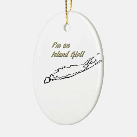 Insel-Mädchen (Long Island) Keramik Ornament (Links)