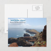 Insel Madeira, Ponta de São Lourenço Postkarte (Vorne/Hinten)