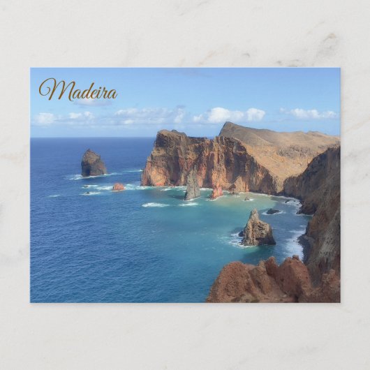 Insel Madeira Postkarte (Vorderseite)