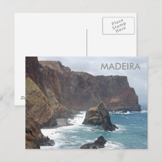 Insel Madeira Postkarte (Vorne/Hinten)