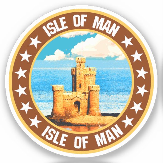Insel Man Aufkleber (Vorderseite)