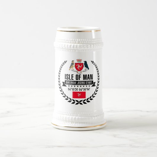Insel Man Bierglas (Mittel)