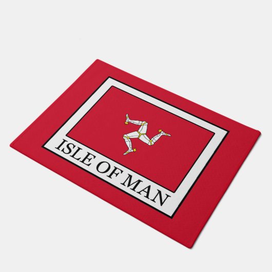 Insel Man Fußmatte (Schrägansicht)