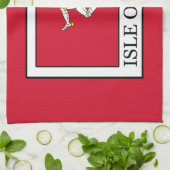 Insel Man Geschirrtuch (Gefaltet)