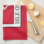 Insel Man Geschirrtuch (Viertel Falte)