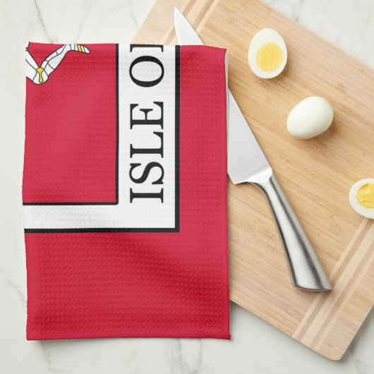 Insel Man Geschirrtuch (Viertel Falte)