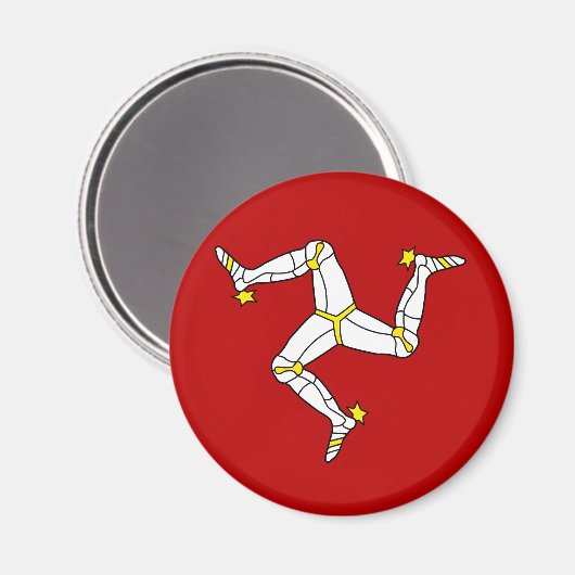 Insel Man Hochwertige Flagge Magnet (Vorderseite/Rückseite)