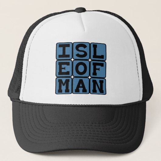 Insel Man, Insel Mann Truckerkappe (Vorderseite)