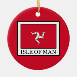Insel Man Keramik Ornament
