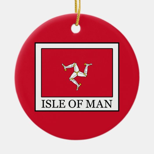 Insel Man Keramik Ornament (Vorne)