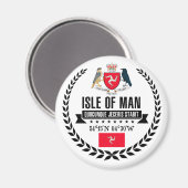 Insel Man Magnet (Vorderseite/Rückseite)
