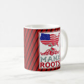 Insel Man Manx American Kaffeetasse (VorderseiteRechts)