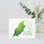 Insel Man Map Postkarte (Stehend Vorderseite)