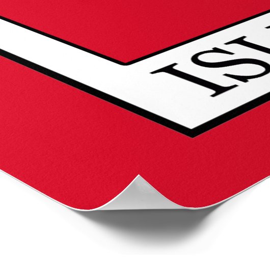 Insel Man Poster (Ecke)