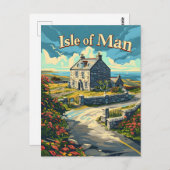 Insel Man Postkarte (Vorne/Hinten)