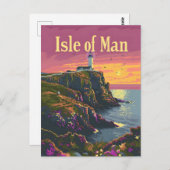 Insel Man Postkarte (Vorne/Hinten)