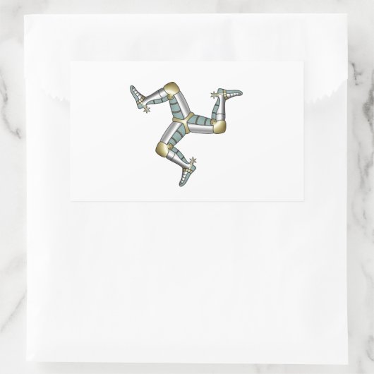 Insel Man Rechteckiger Aufkleber (Tasche)