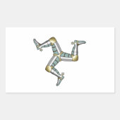 Insel Man Rechteckiger Aufkleber (Vorderseite)