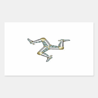 Insel Man Rechteckiger Aufkleber