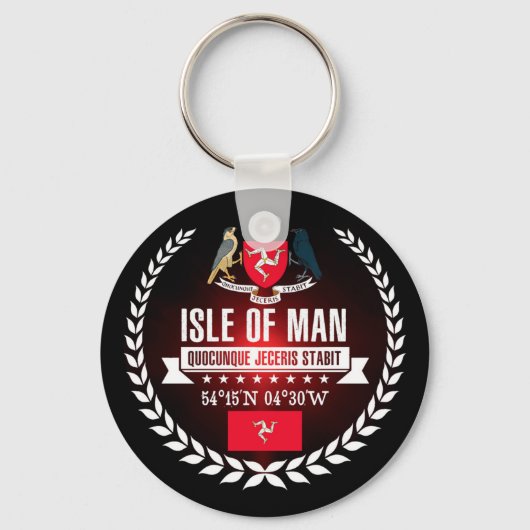 Insel Man Schlüsselanhänger (Vorderseite)