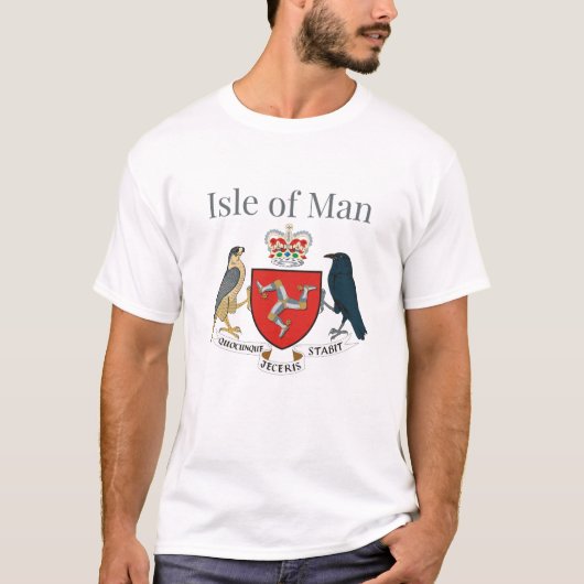 Insel Man/Wappen T-Shirt (Vorderseite)