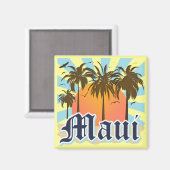 Insel Maui Hawaii Souvenir Magnet (Vorderseite/Rückseite)