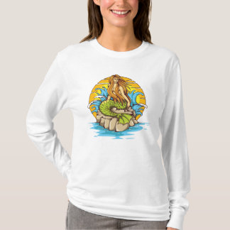 Insel-Meerjungfrau mit Stammes- T-Shirt