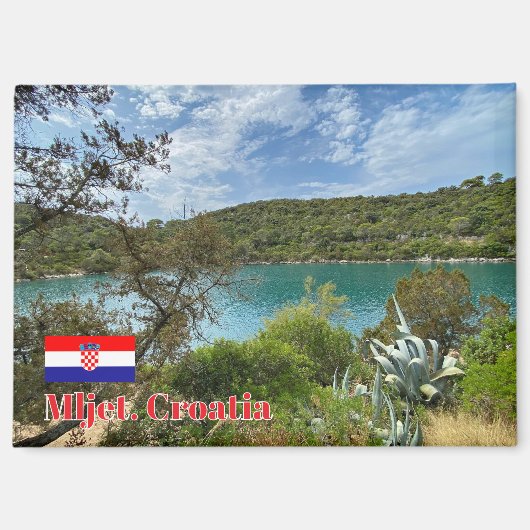 Insel Mljet in Kroatien, Reise Magnet (Vorderseite)
