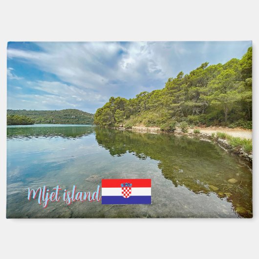 Insel Mljet in Kroatien, Reise Magnet (Vorderseite)