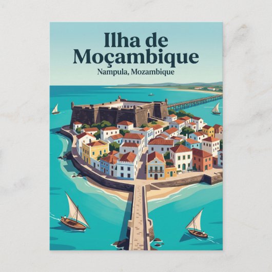 Insel Mosambik Mosambik Postkarte (Vorderseite)