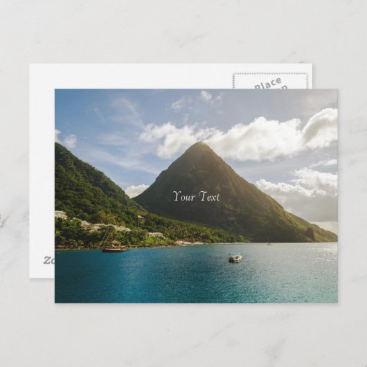 Insel Mount Postkarte (Vorne/Hinten)