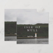 Insel Mull Leuchtturm Feiertagskarte (Vorne/Hinten)