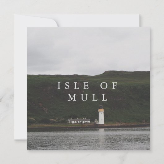 Insel Mull Leuchtturm Feiertagskarte (Vorderseite)