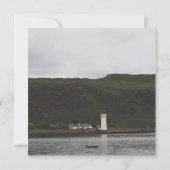Insel Mull Leuchtturm Feiertagskarte (Rückseite)