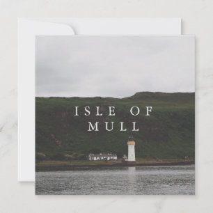 Insel Mull Leuchtturm Feiertagskarte