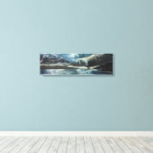 Insel Mull Panorama Leinwand (Insitu (Holzboden))