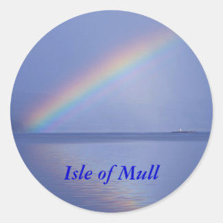 Insel Mull Rainbow Runder Aufkleber