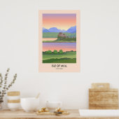 Insel Mull Schottland Reiseplakat Poster (Küche)