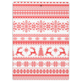 Insel-Mustermonogramm der Weihnachtsstrickjacke Klemmbrett (Rückseite)