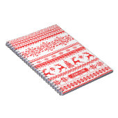 Insel-Mustermonogramm der Weihnachtsstrickjacke Notizblock (Rechte Seite)