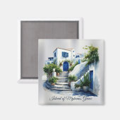 Insel Mykonos, Griechenland Magnet (Vorderseite/Rückseite)