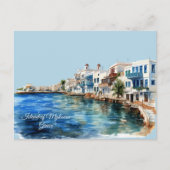 Insel Mykonos, Griechenland Postkarte (Vorderseite)