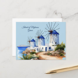 Insel Mykonos, Griechenland Postkarte