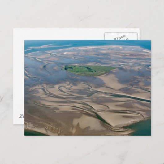 Insel Neuwerk bei Hamburg in deutschem Wattenmeer Postkarte (Vorne/Hinten)