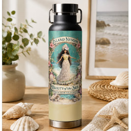 Insel-Nymphe Tropische Spirituelle Ozean-Fantasie- Trinkflasche