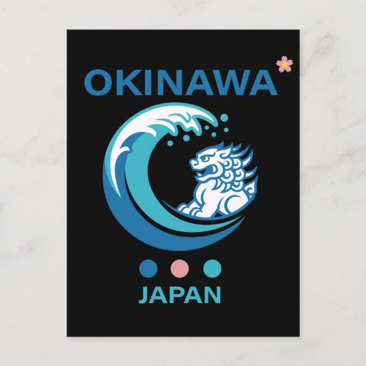 Insel Okinawa Japan Postkarte (Vorderseite)