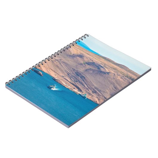 Insel Pag Steinwüste und Blick auf den Fährhafen,  Notizblock (Linke Seite)