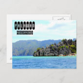 Insel Palawan auf den Philippinen Postkarte (Vorne/Hinten)