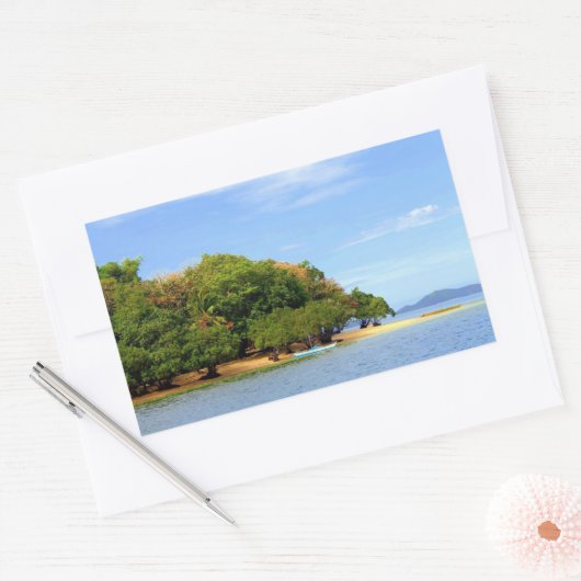 Insel Palawan Rechteckiger Aufkleber (Umschlag)
