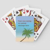 Insel Palm Custom Spielkarten (Rückseite)